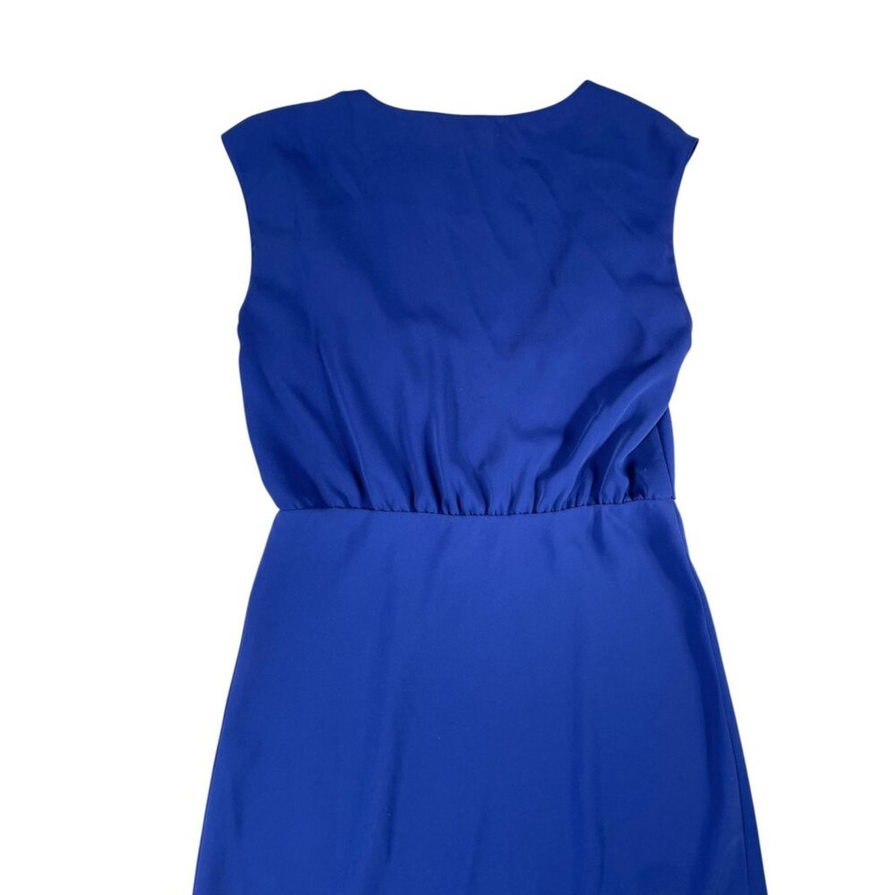 Amanda Uprichard Matthews Midi Dress Admiral Blue SZ L Wedding Guest - Picture 4 of 12
